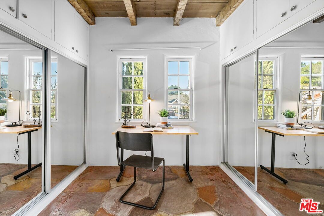 Home Office, Interior, Wooden Beams, Wooden Ceilings