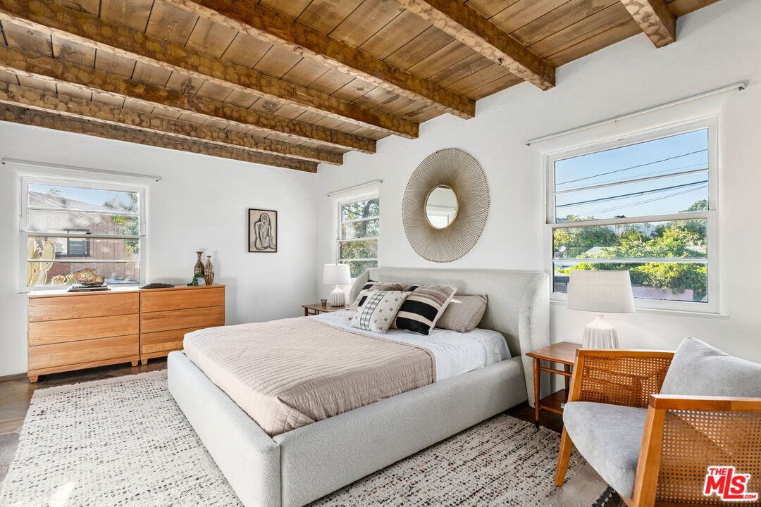 Bedroom, Interior, Wooden Beams, Wooden Ceilings, Wood Texture Flooring