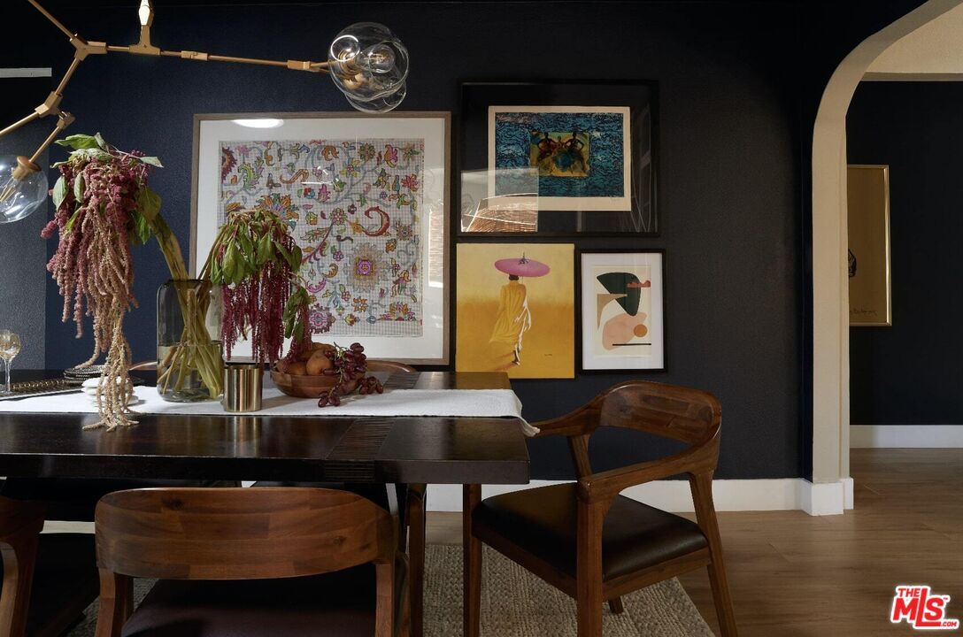 Dining room, Interior, Wood Texture Flooring