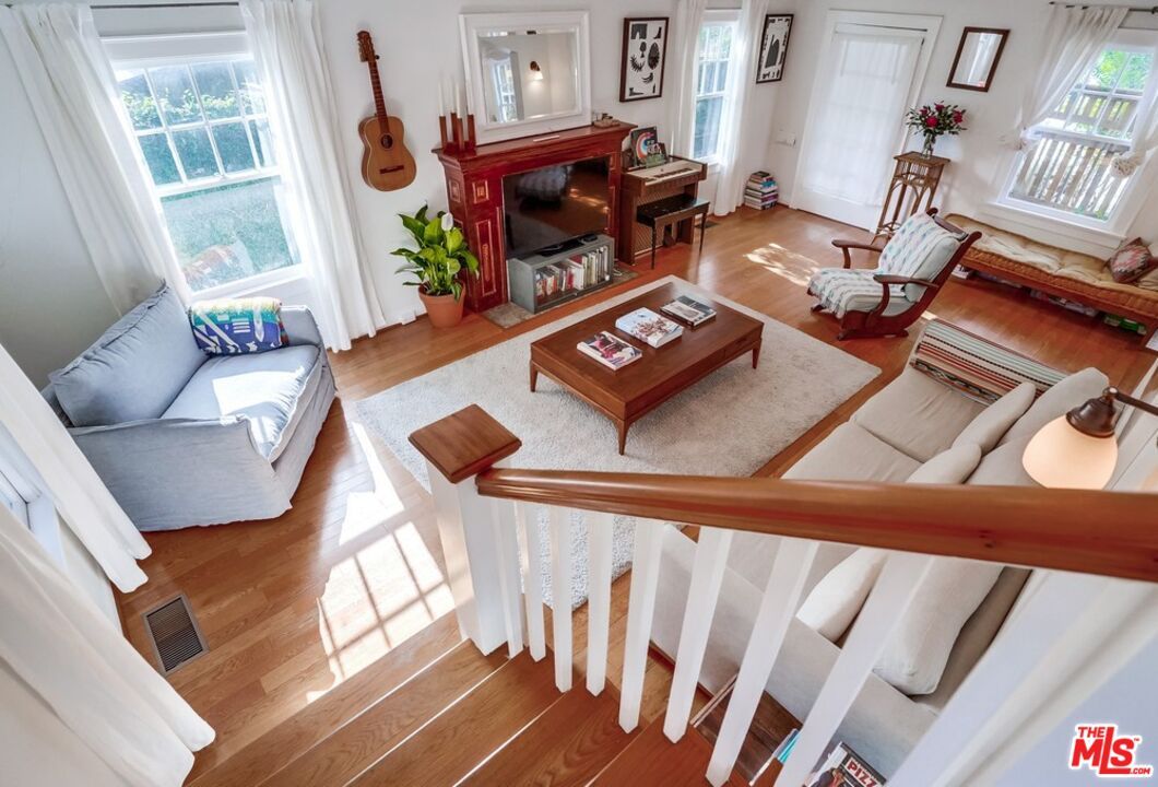 Fireplace, Interior, Living room, Piano, Wood Texture Flooring