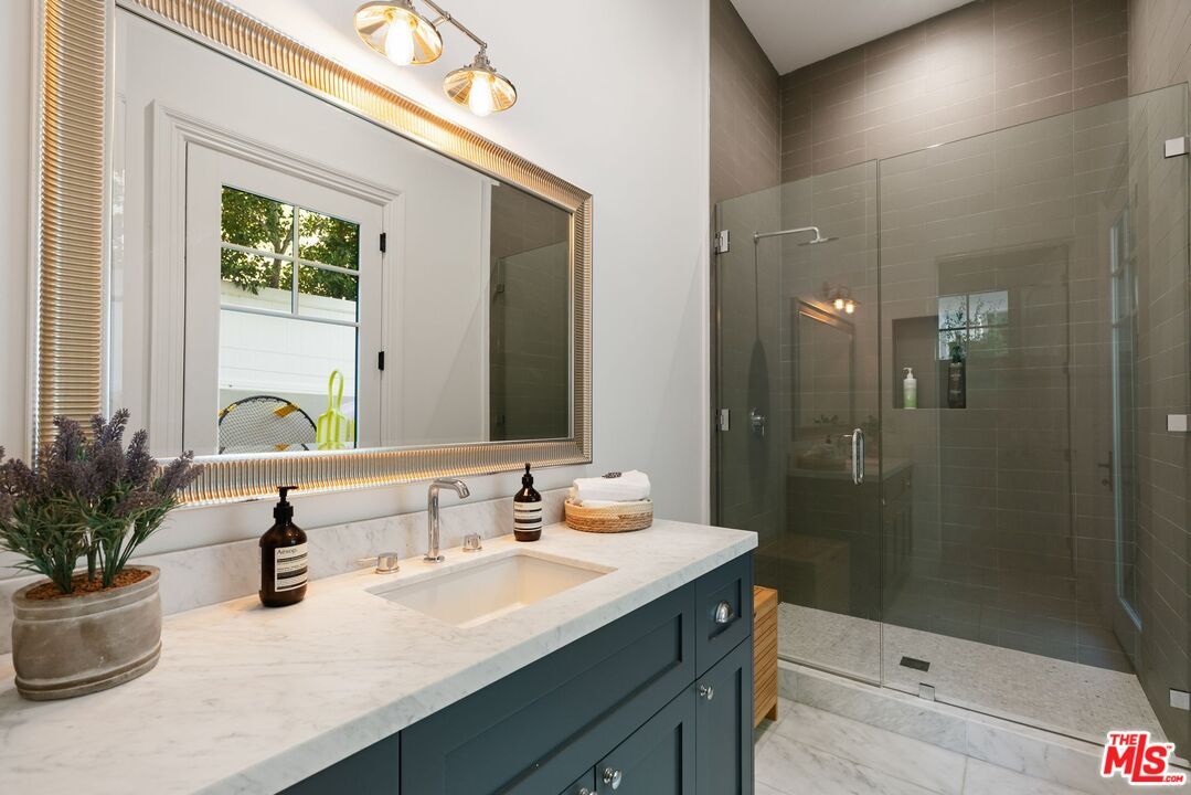 Bathroom, Glass Shower, Interior, Marble