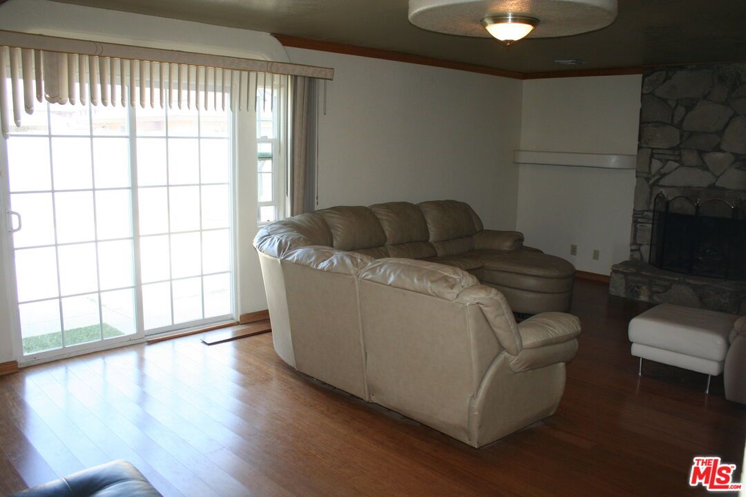 Fireplace, Interior, Living room, Stone Walls, Wood Texture Flooring