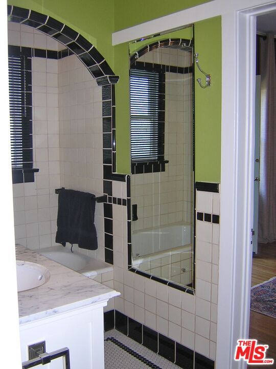 Bathroom, Glass Shower, Interior, Wood Texture Flooring