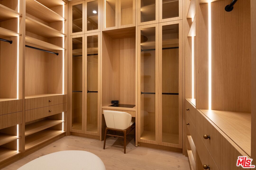Interior, Walk-in Closets, Wood Texture Flooring