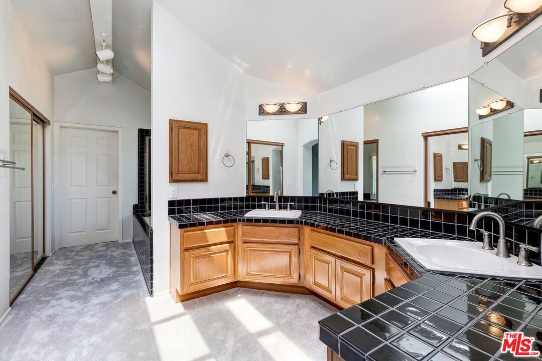 Bathroom, Dual Sink Vanities, Interior, Tile Countertops