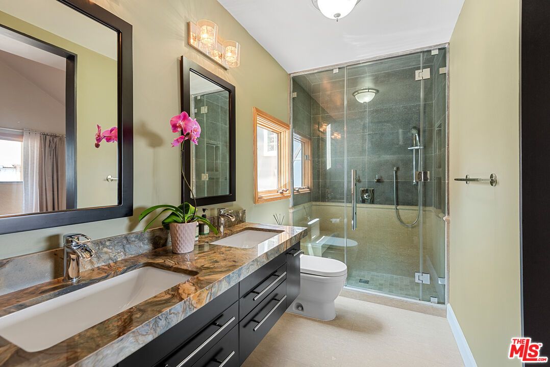 Bathroom, Dual Sink Vanities, Glass Shower, Interior
