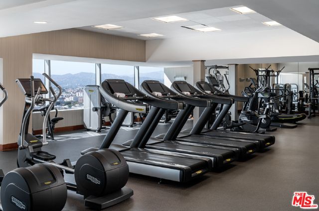 Fitness Equipment, Gym, Interior, Recessed Lighting