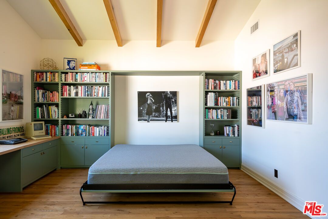 Bedroom, Interior, Wooden Beams, Wood Texture Flooring