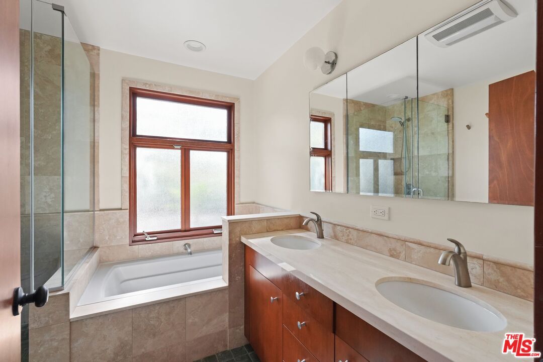 Bathroom, Dual Sink Vanities, Glass Shower, Interior