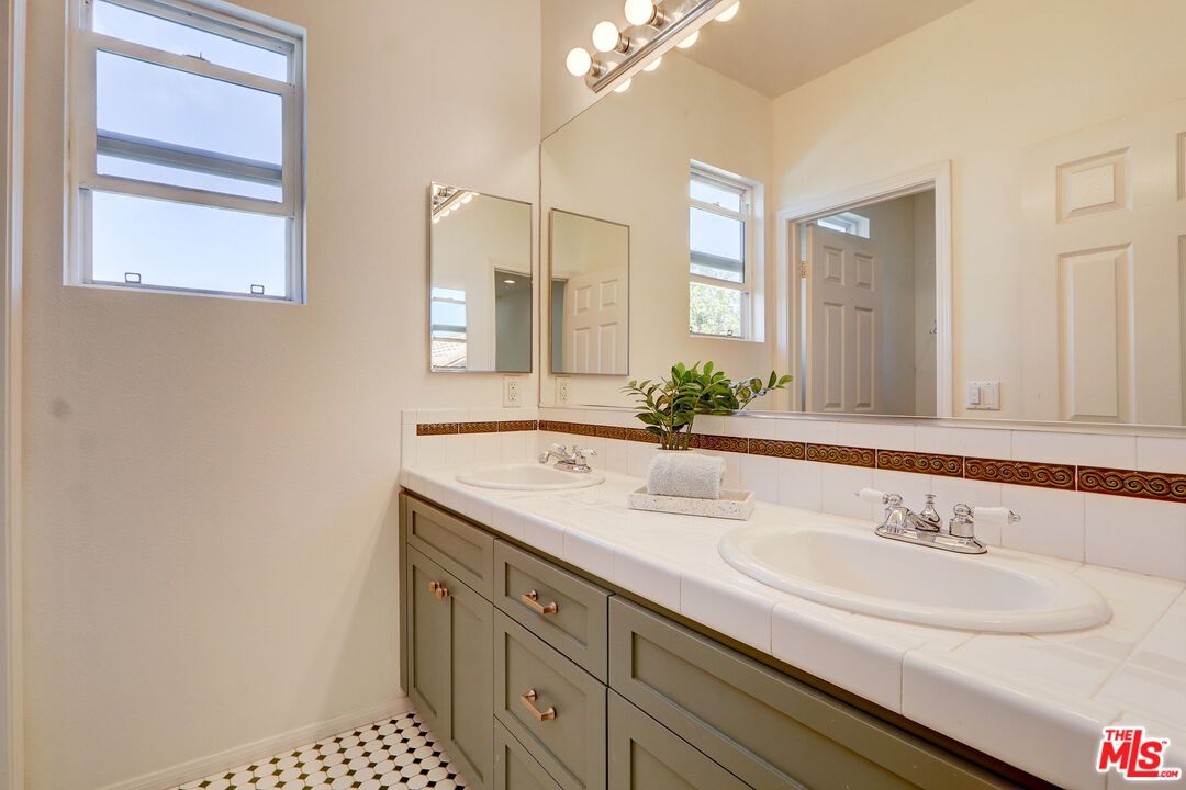 Bathroom, Dual Sink Vanities, Interior, Tile Countertops