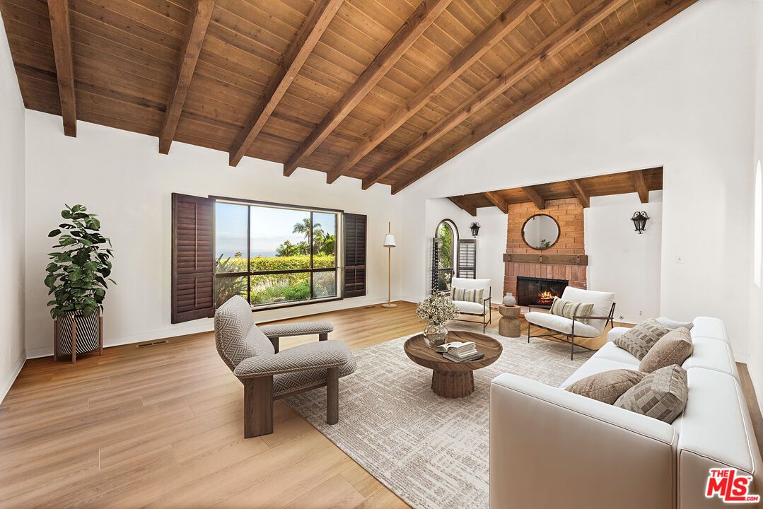 Fireplace, Interior, Living room, Wooden Beams, Wooden Ceilings, Wood Texture Flooring