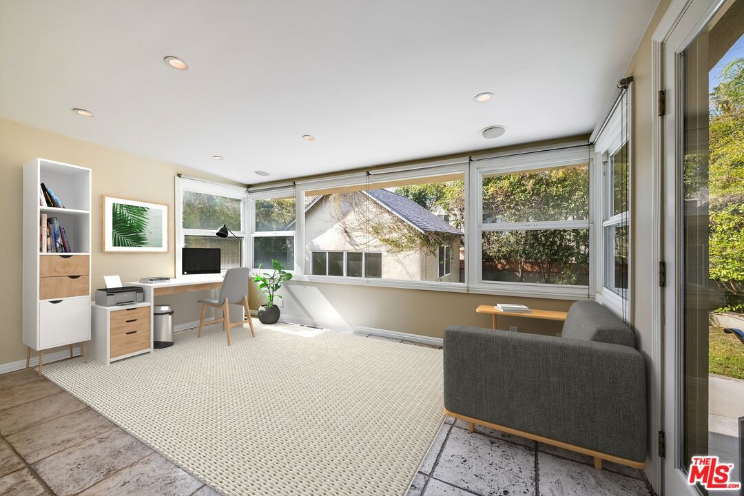 Home Office, Interior, Recessed Lighting, Sun Room