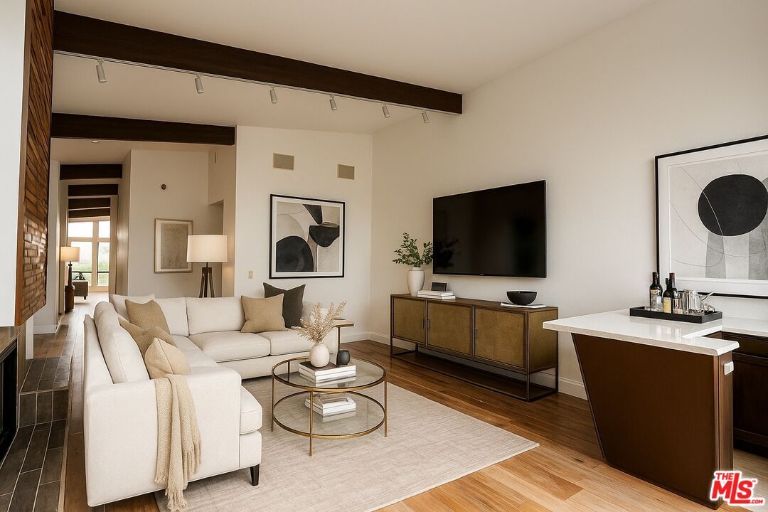 Interior, Living room, Wooden Beams, Wood Texture Flooring