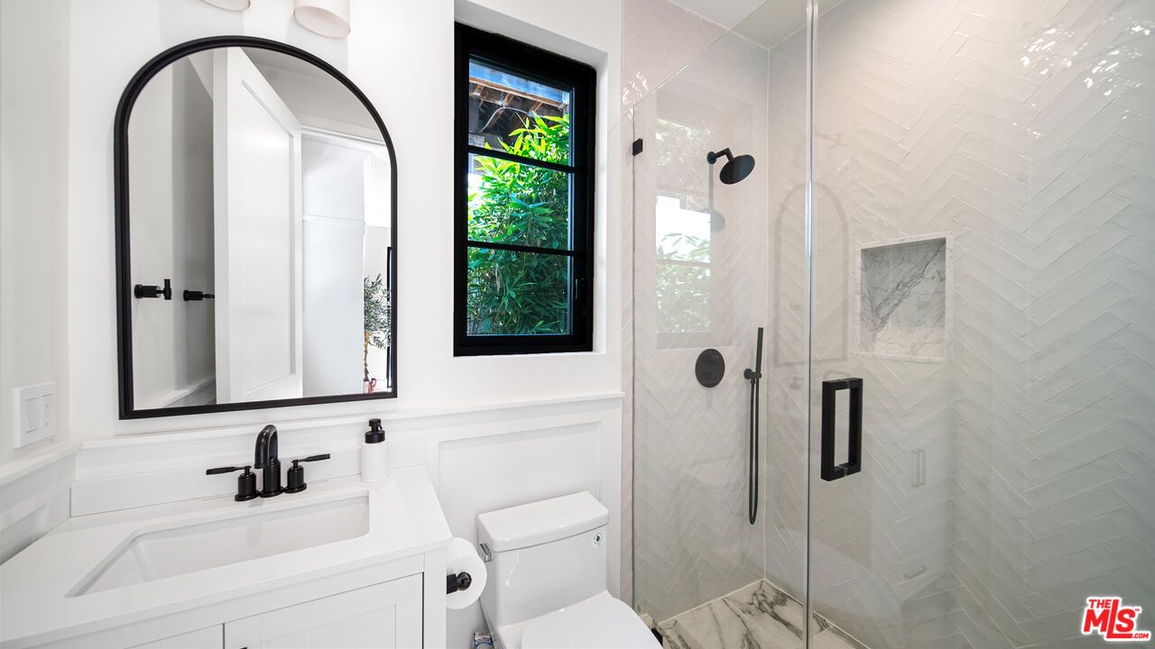 Bathroom, Glass Shower, Interior, Marble Walls