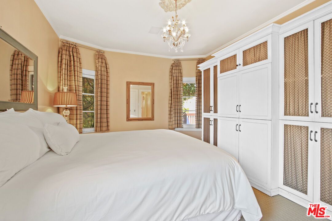 Bedroom, Chandelier, Interior