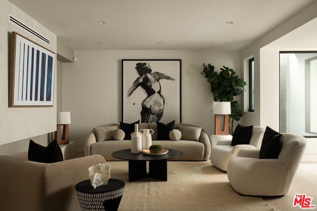 Interior, Living room, Recessed Lighting