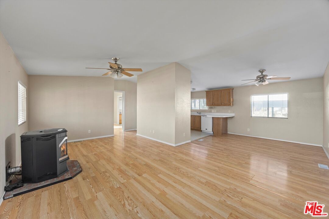 Empty room, Fireplace, Interior, Wood Texture Flooring