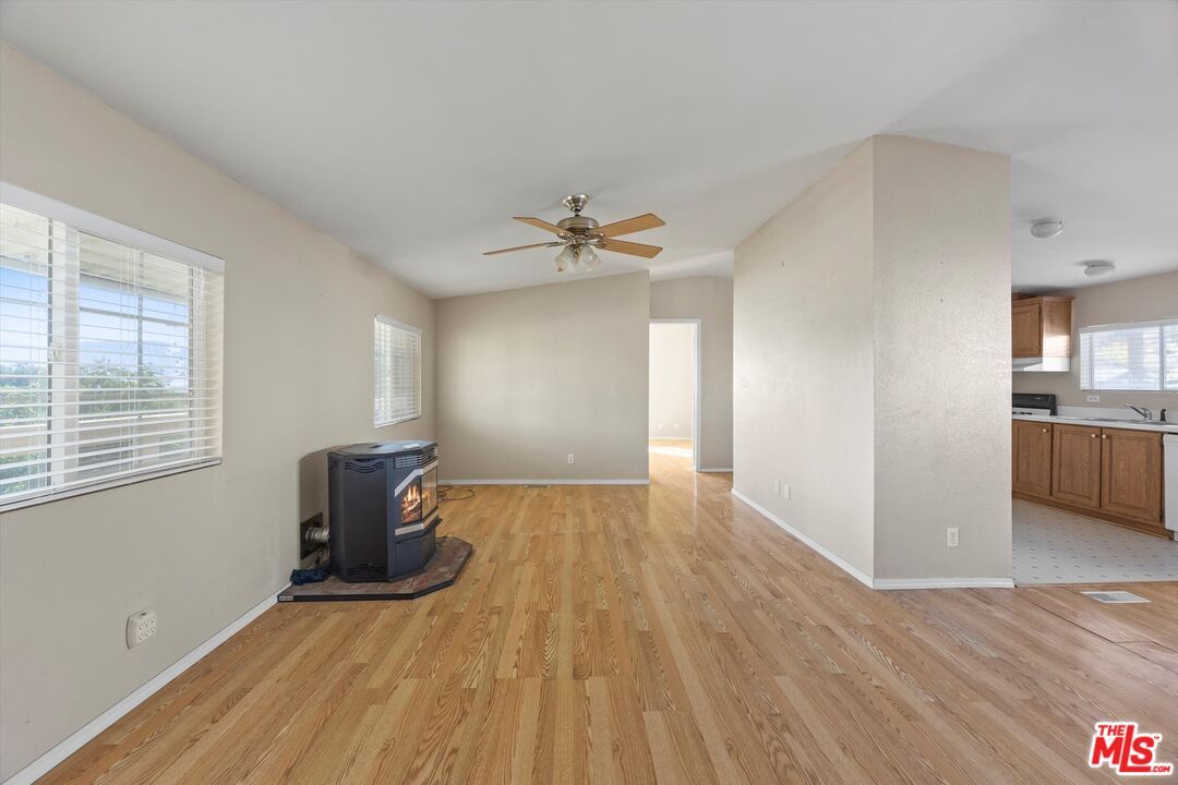 Empty room, Fireplace, Interior, Wood Texture Flooring
