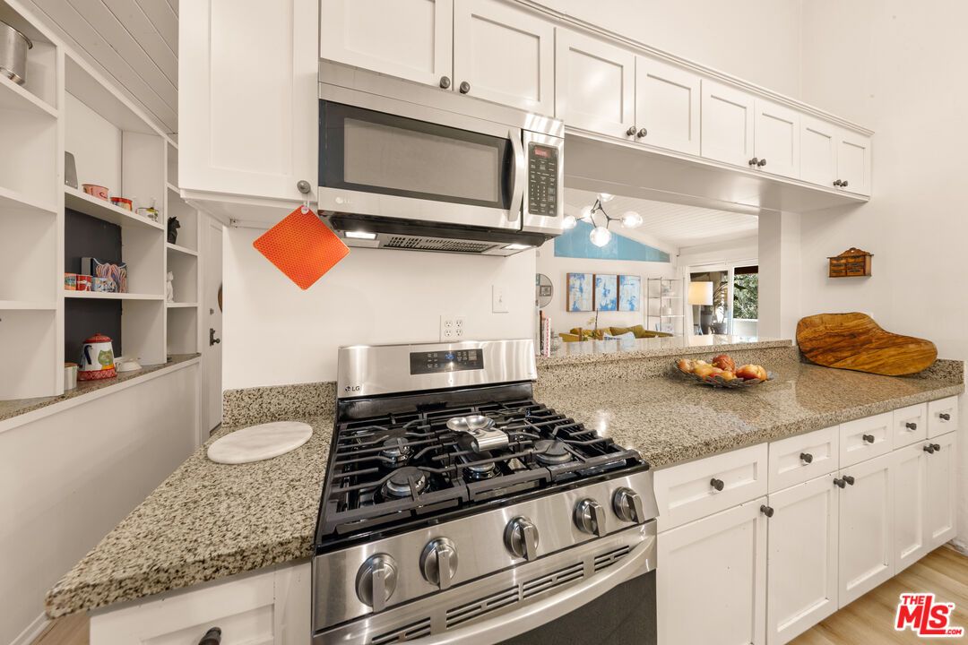 Interior, Kitchen, Pendant Lights, Stainless Steel Appliances, Wood Texture Flooring