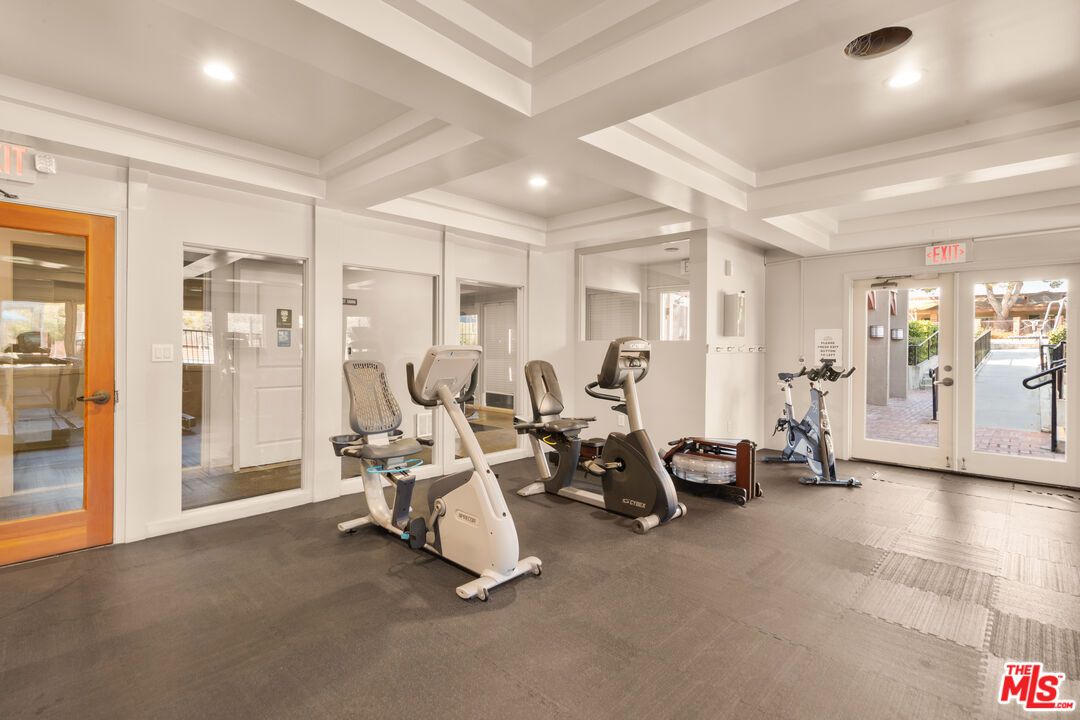 Fitness Equipment, Gym, Interior, Recessed Lighting