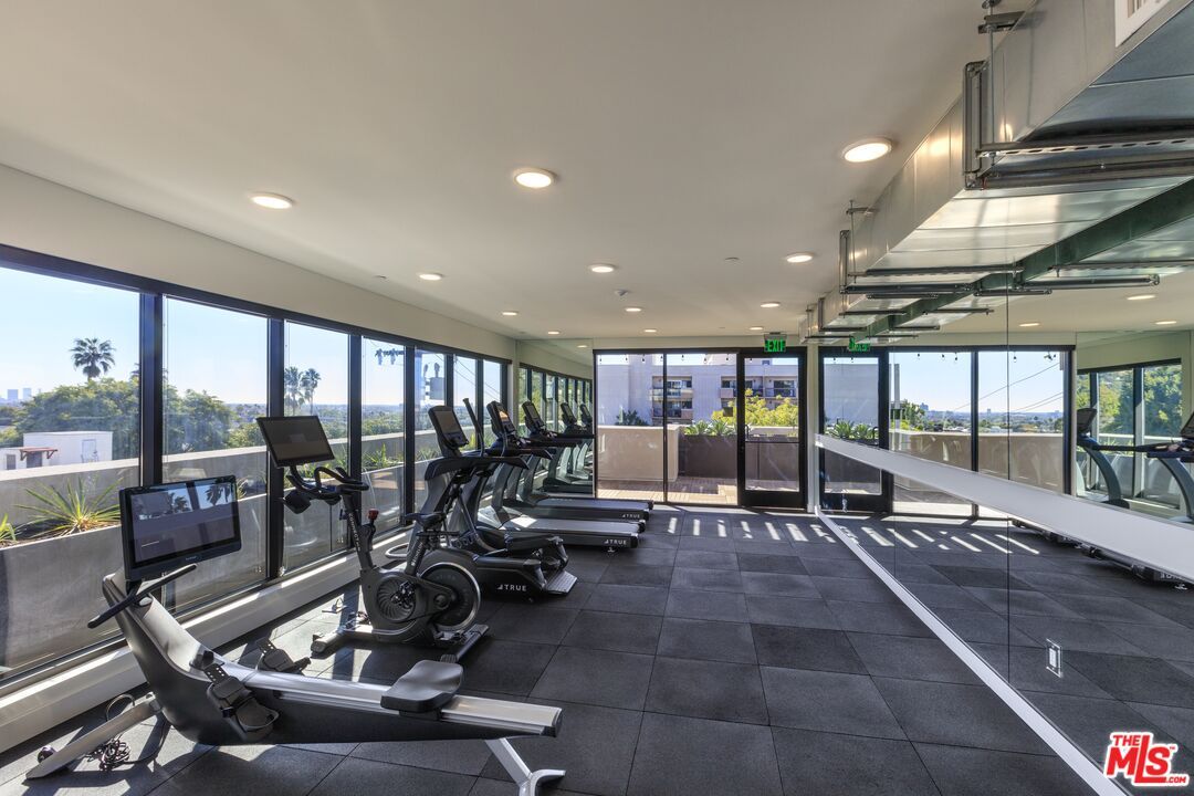 Fitness Equipment, Gym, Interior, Recessed Lighting