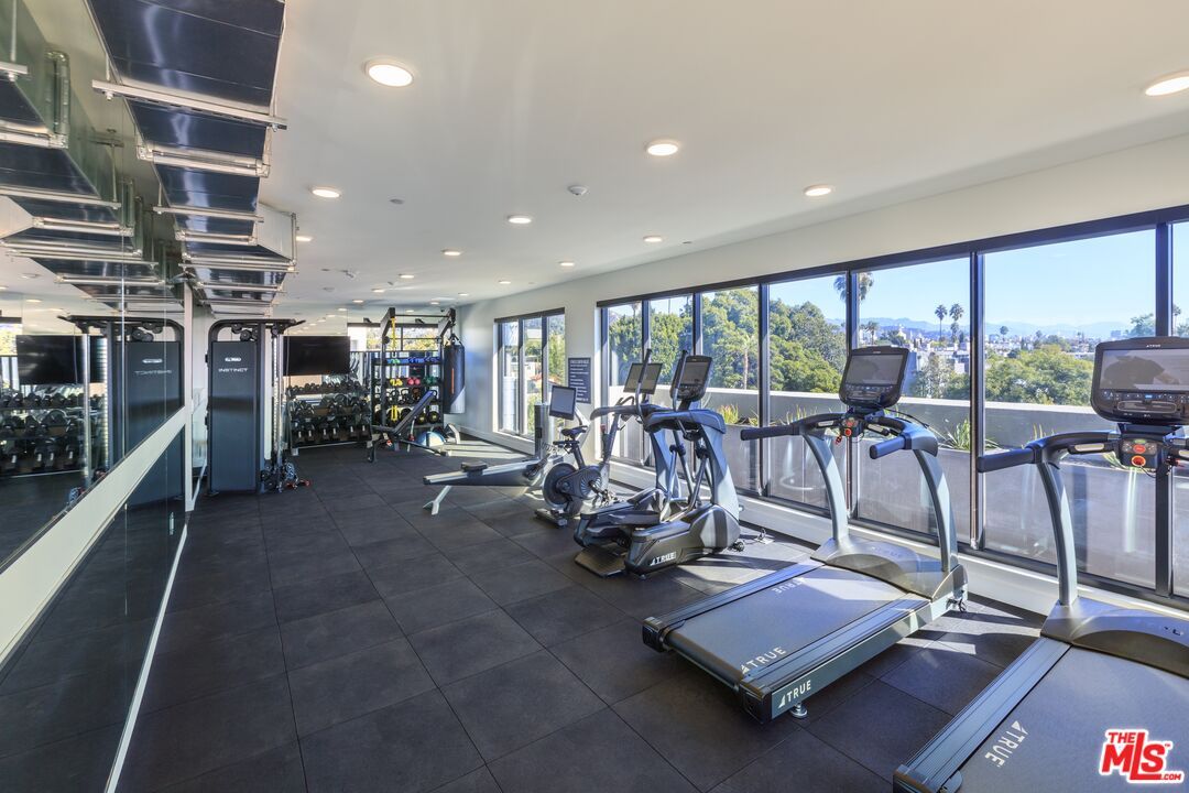 Fitness Equipment, Gym, Interior, Recessed Lighting