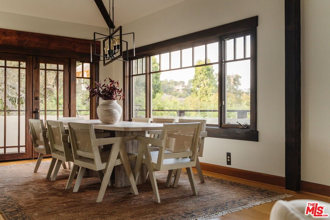 Dining room, Interior, Wood Texture Flooring