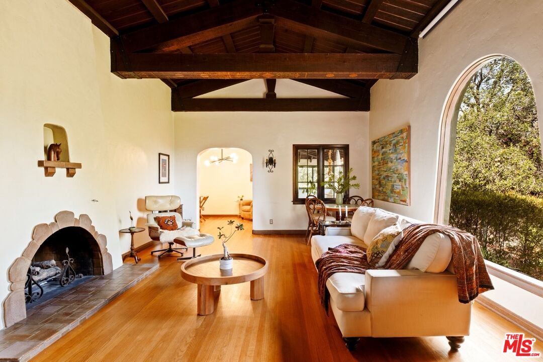 Fireplace, Interior, Living room, Wooden Beams, Wooden Ceilings, Wood Texture Flooring