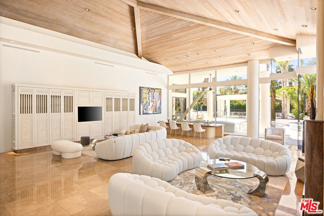 Interior, Living room, Recessed Lighting, Wooden Ceilings