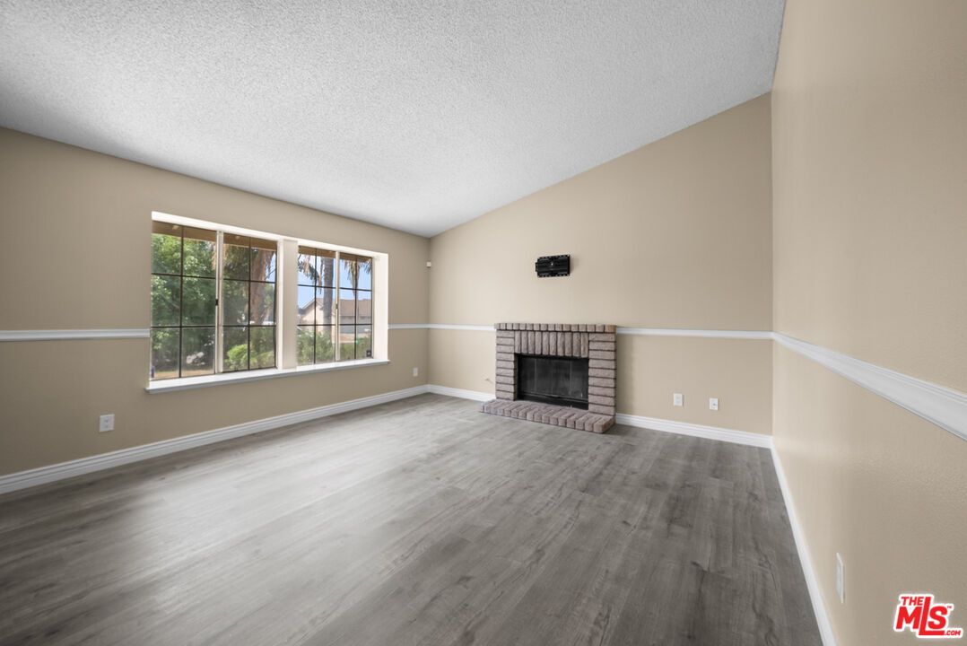 Empty room, Fireplace, Interior, Wood Texture Flooring