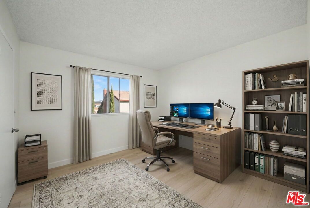 Home Office, Interior, Wood Texture Flooring