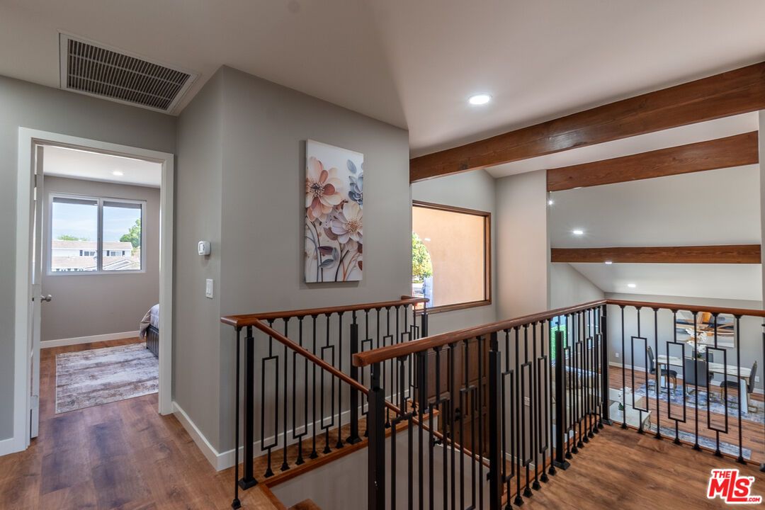 Interior, Recessed Lighting, Wooden Beams, Wood Texture Flooring