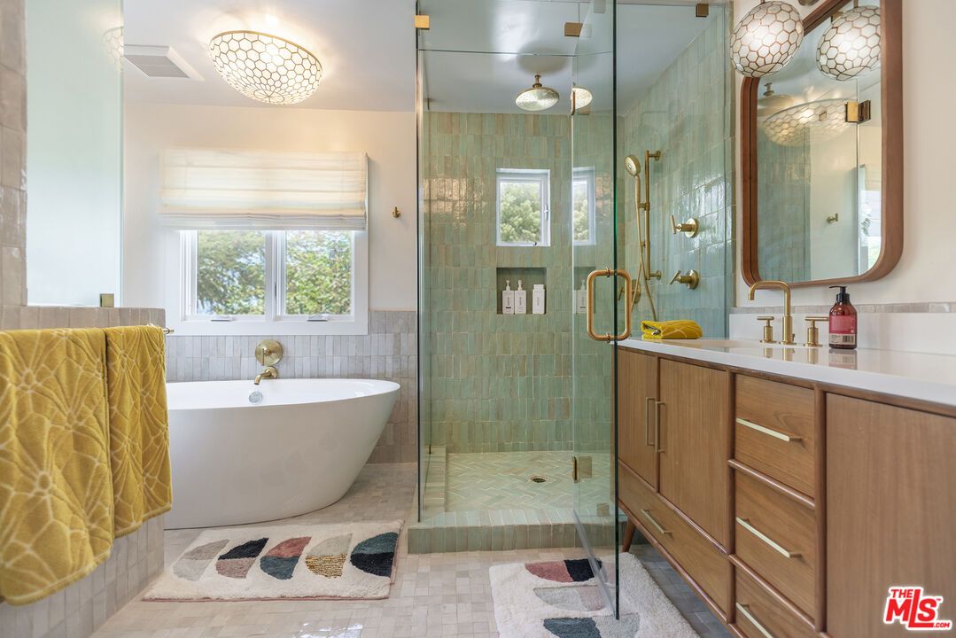 Bathroom, Free Standing Baths, Glass Shower, Interior