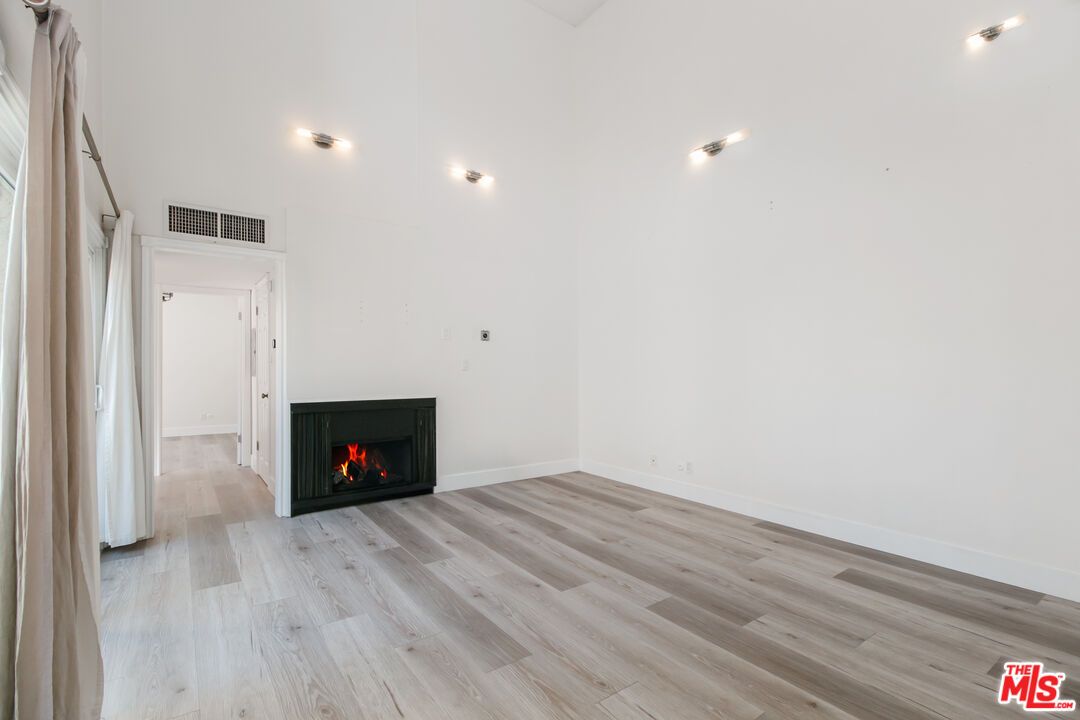 Empty room, Fireplace, Interior, Wood Texture Flooring