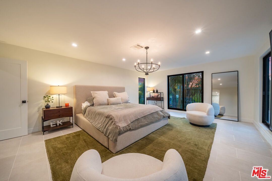 Bedroom, Chandelier, Interior, Recessed Lighting