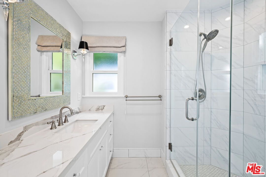 Bathroom, Glass Shower, Interior, Marble, Marble Walls