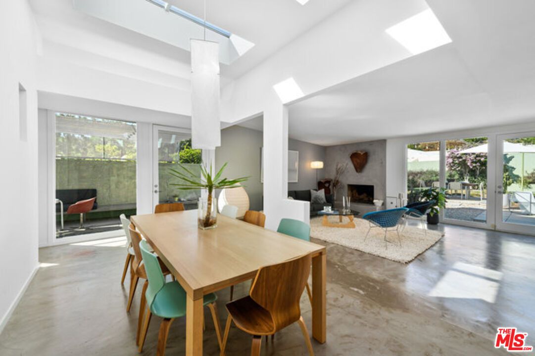 Dining room, Fireplace, Interior, Living room, Wood Texture Flooring