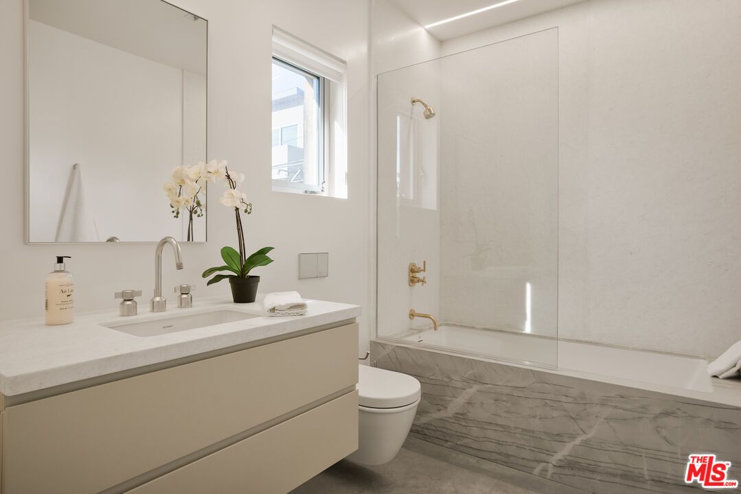 Bathroom, Glass Shower, Interior, Marble