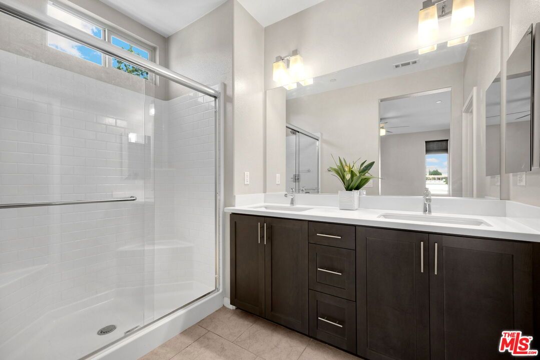 Bathroom, Dual Sink Vanities, Glass Shower, Interior