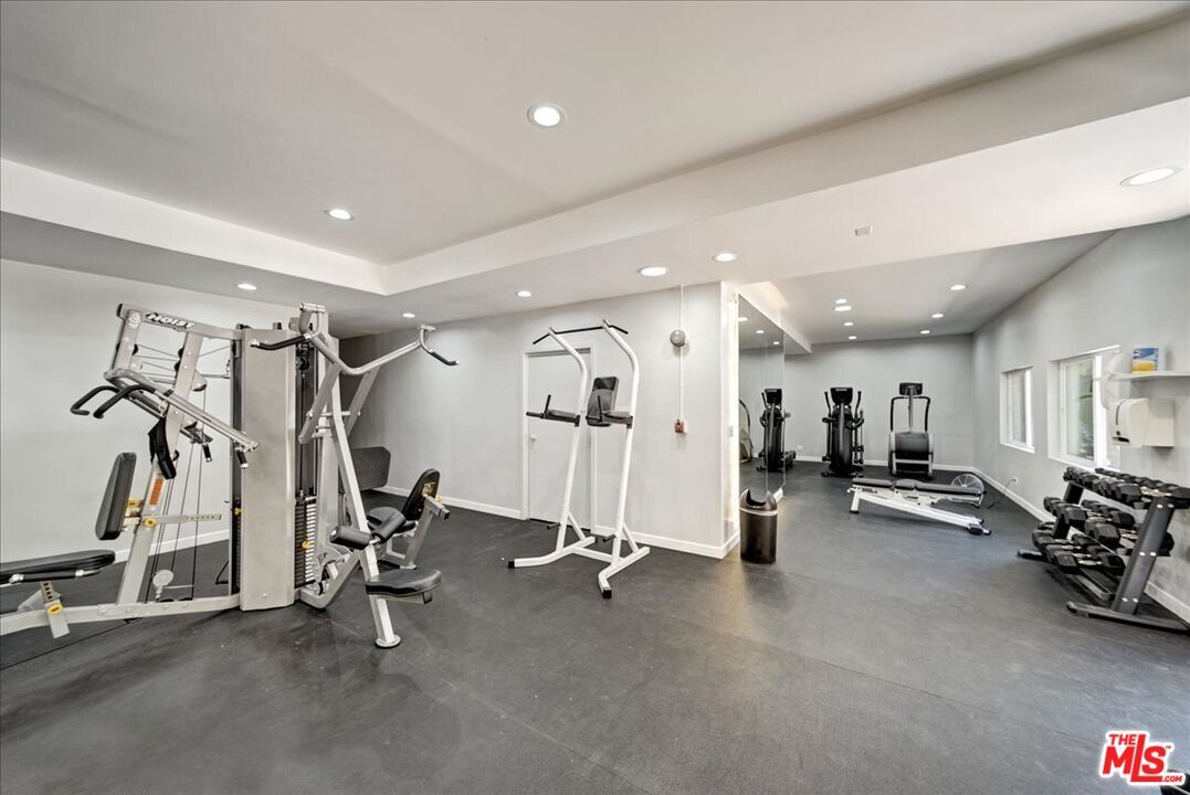 Fitness Equipment, Gym, Interior, Recessed Lighting