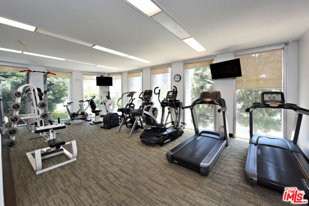 Fitness Equipment, Gym, Interior, Recessed Lighting