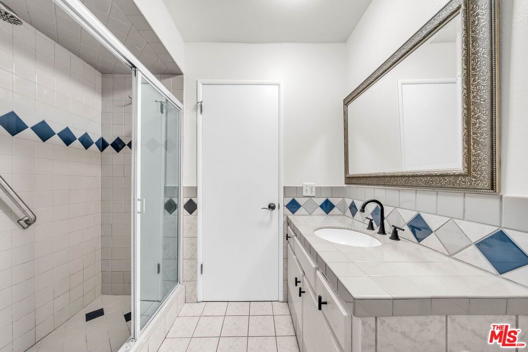 Bathroom, Glass Shower, Interior, Tile Countertops