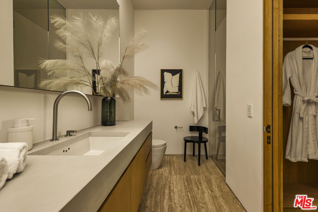 Bathroom, Interior, Wood Texture Flooring