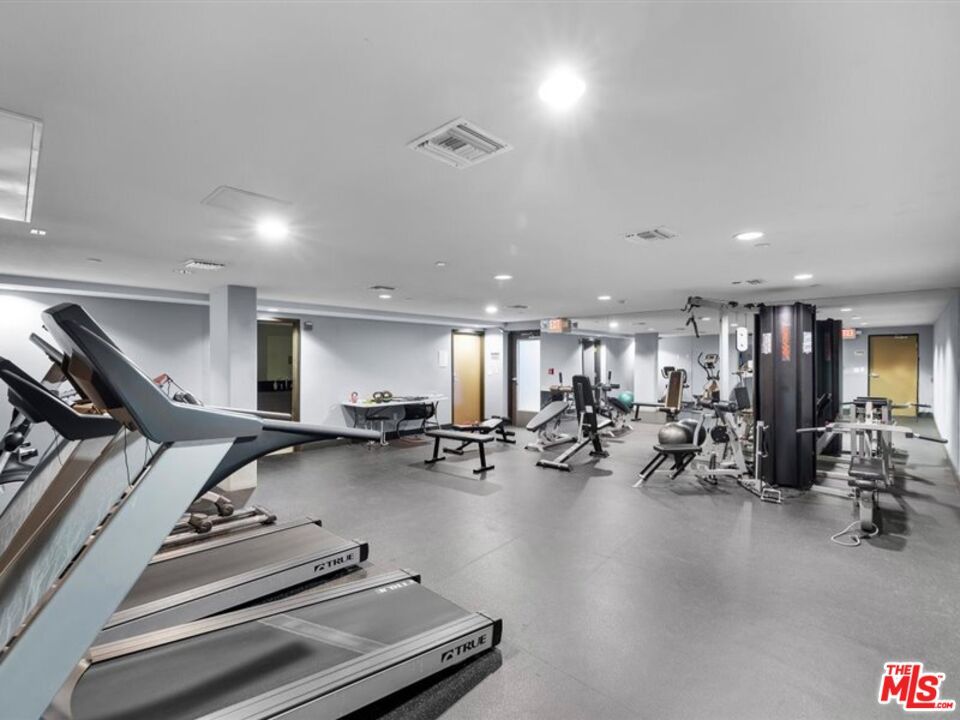 Fitness Equipment, Gym, Interior, Recessed Lighting
