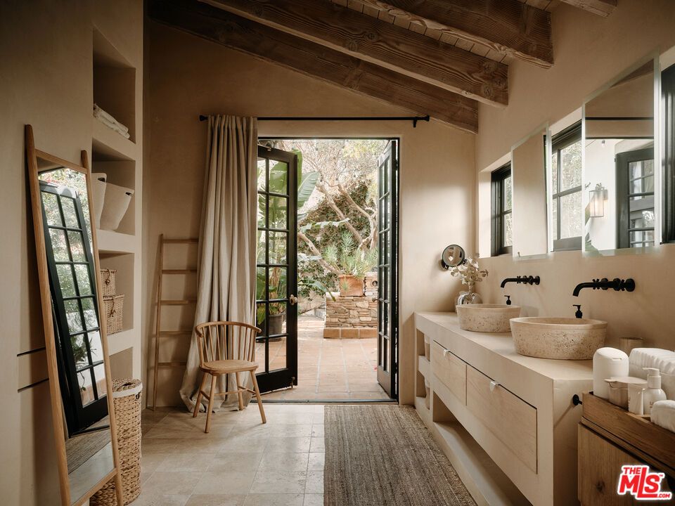 Bathroom, Interior, Wooden Beams, Wooden Ceilings
