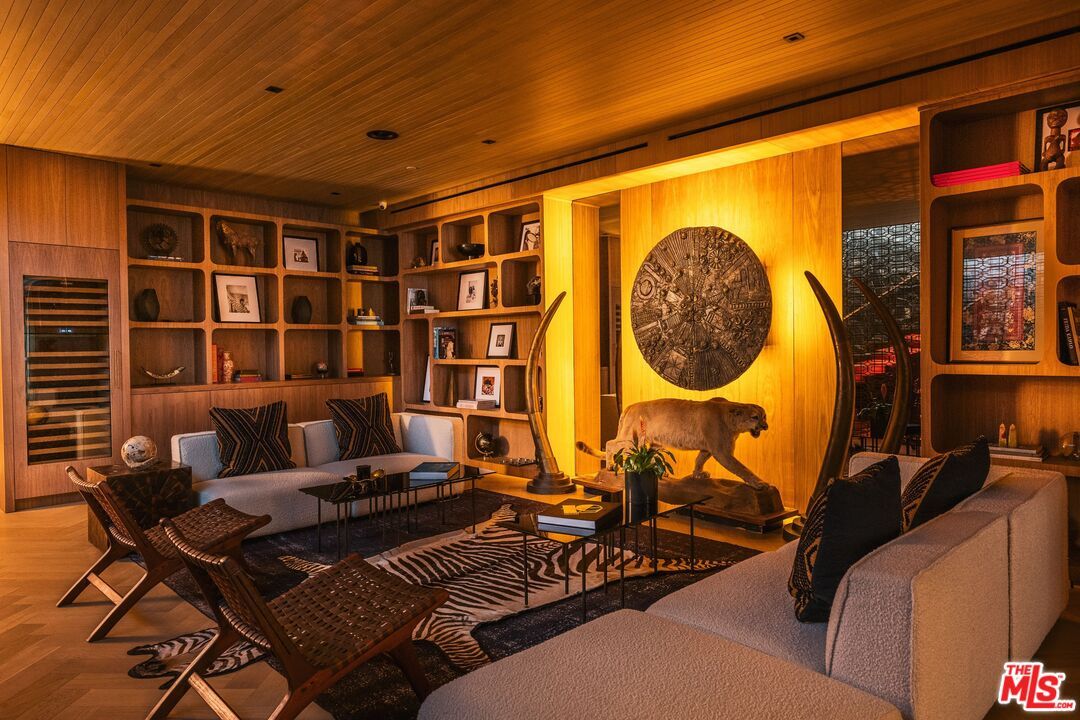 Interior, Living room, Recessed Lighting, Wooden Ceilings, Wood Texture Flooring, Wooden Walls