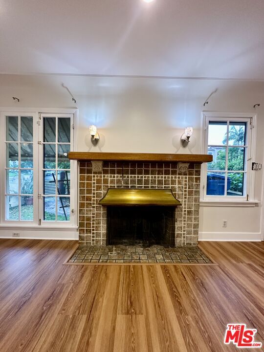 Fireplace, Interior, Wood Texture Flooring
