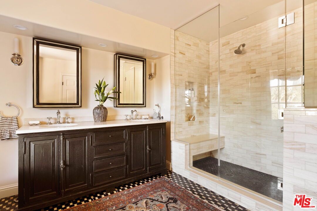 Bathroom, Dual Sink Vanities, Glass Shower, Interior