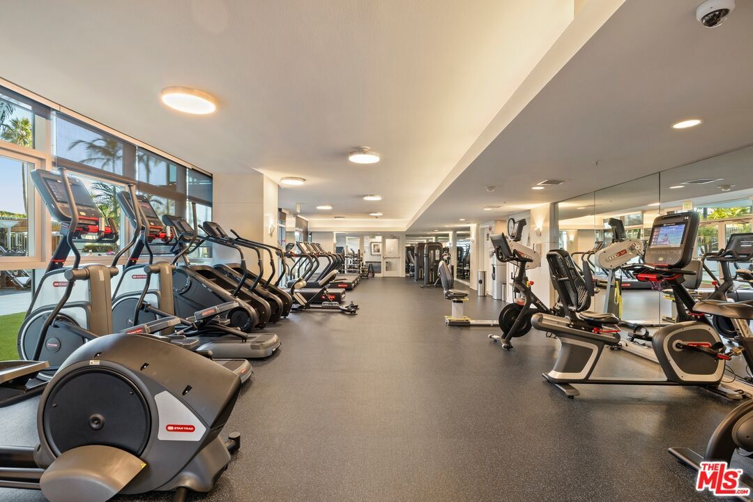 Fitness Equipment, Gym, Interior, Recessed Lighting