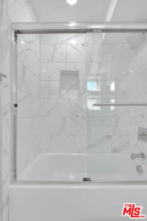 Bathroom, Glass Shower, Interior, Marble Walls, Recessed Lighting